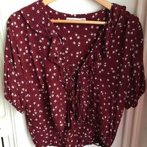 Faithfull the Brand - Red floral printed top - L